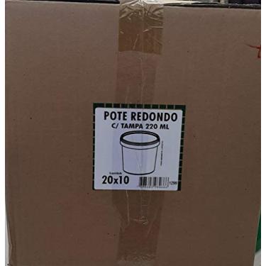 Imagem de Embalagem para Bolo Pote 220ml Redondo Plastilania cx/20
