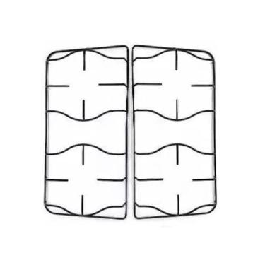 Imagem de Kit Grelha Trempe Grade Para Fogão Esmaltec Topazio 4 Bocas