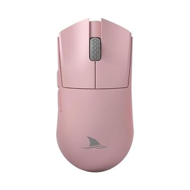 Imagem de Darmoshark M3S Mini 2Khz Wireless Gaming Mouse, Conectividade Tri-Mode 2,4 Ghz, Bluetooth, Com Fio Sensor 26KDPI Peso Leve De 54G, 5 Botões Programáveis, 124Hr De Duração Bateria Para Pc Laptop -rosa