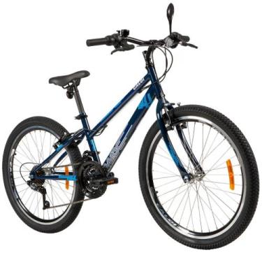 Imagem de Bicicleta Max Azul Aro 24 Com Freios V-Brake - Caloi