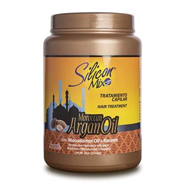 Imagem de Silicon Mix Óleo de Argan Marroquino Tratamento capilar 1,7 g – Óleo de Argan 100% puro rico em ômega 6, ômega 9 e vitamina E – óleo de macadâmia e queratina para hidratação profunda, elasticidade