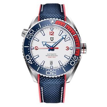 Imagem de Pagani Design Relógio Masculino Automático PD-1679 Bisel de Cerâmica Impermeável 100 M Relógio Mecânico Vidro Safira Luminoso Relógio Masculino, Branco, mergulhador