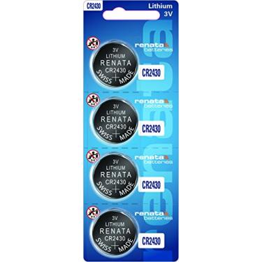 Imagem de Pilha CR2430 3V Renata Bateria Moeda 4 unidades