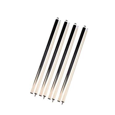 Imagem de CUEMART Bastões de taco de bilhar de 58 polegadas de madeira dura 2 peças 147 cm tacos de sinuca americanos para bares ou uso doméstico, conjunto de 4