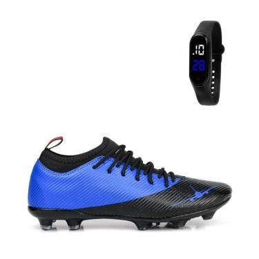 Imagem de Chuteira De Campo Botinha Airplane A7 + Relógio-Masculino