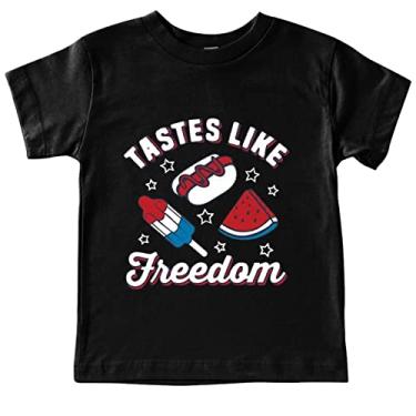 Imagem de Camiseta de dia para meninas YASTES Like Freedom Camiseta com estampa de desenho animado humorístico para crianças 3 a meninas tamanho 16 roupas, Preto, 13-14 Years