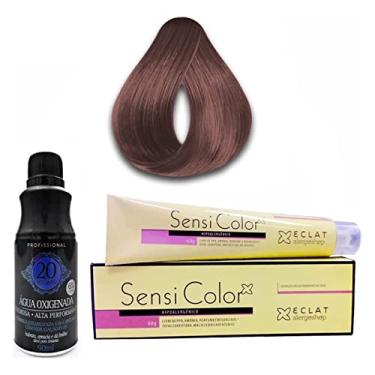 Imagem de Tinta Hipoalergência Sensi Color Cor Chocolate 6.7 e Água Oxigenada 20 volumes