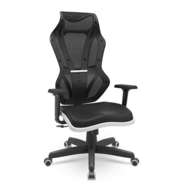 Imagem de Plaxmetal, Cadeira Escritório e Gamer Vizon DZ Plaxmetal Relaxsystem Preta/Branco