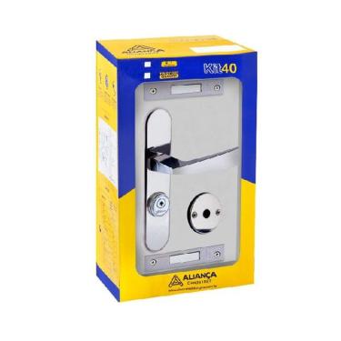 Imagem de fechadura tetra elegance espelho 3x1 s40 cromado alianca