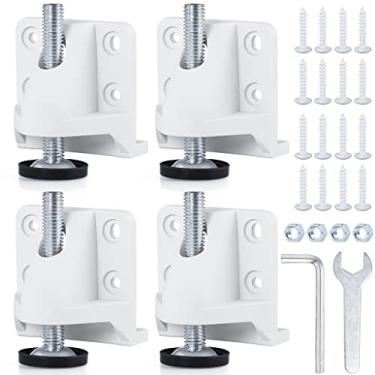 Imagem de Skelang 4-Pack Leveling Feet, Funiture Leg Leveler with Lock Nut and Screws, Adjustable Load Feet for Workbench, Table, Cabinet, 2204 Lbs Total Loading Capacity