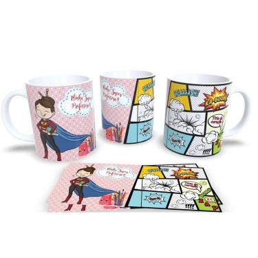 Imagem de Canecas de Porcelana Personalizadas dia dos Professores