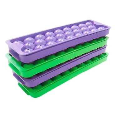 Imagem de Kit 5 Forma Forminha de Gelo Bolinha Bola de Gelo Para Suco Bebidas Whisky Cores Sortidas