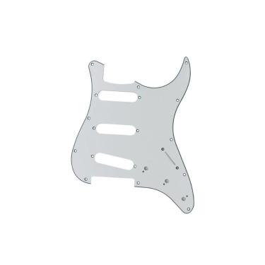 Imagem de Escudo Guitarra Stratocaster SSS 3 Camadas Dolphin Branco