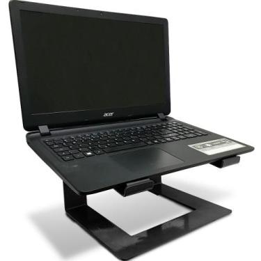 Imagem de Suporte Para Notebook Laptop Stand Dj Em Aço Preto - Genus Móveis