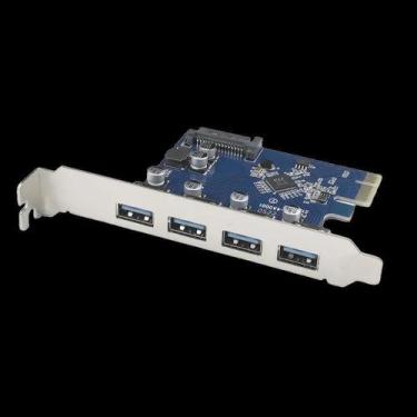 Imagem de Placa Expansão Pci-Express Usb 3.0 4X Portas Transferência - Nikos