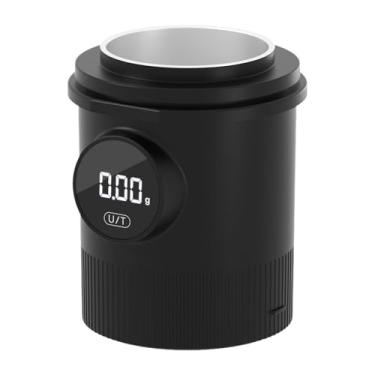 Imagem de Copo dosador de café, balança eletrônica de café, 58 mm, antiaderente, copo dosador de café em aço inoxidável com pó e balança