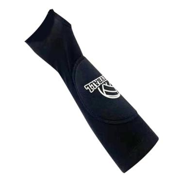 Imagem de Aymzbd 2 Pçs Luvas de Braço de Vôlei Basquete Suporte de Pulso Mangas de Braço de Vôlei Adulto Ciclismo Esporte Protetores de Braço, preto