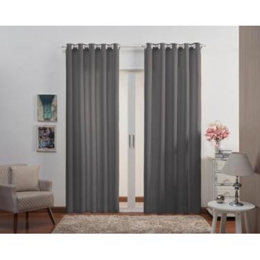 Imagem de Cortina Para Sala/Quarto Oxford Varias Cores com Ilhoses 3,00 x 2,50 -