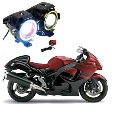 Imagem de Par Farol de Milha Angel Eye U7 para Moto Suzuki GSX 1300R Hayabusa 19