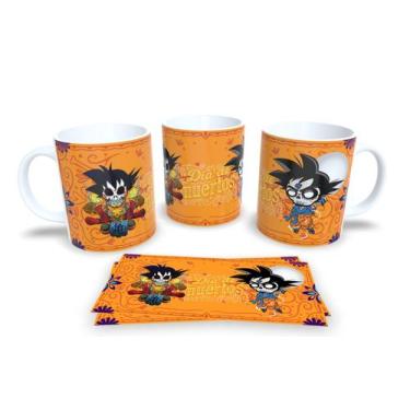 Imagem de Canecas de Porcelana Personalizadas Dia dos Mortos - Estampa Sublimada