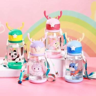Imagem de Garrafa Squezee Infantil 600ml DIY criança - Macena Store , Rosa
