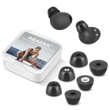 Imagem de ABAZAR Pontas de Espuma de Memória para Samsung Galaxy Buds 2 Pro, Sem Dor Nas Pontas de Silicone, Pontas de Ouvido de Substituição Antiderrapantes, Cabem No Estojo de Carregamento, Fones de Ouvido Co