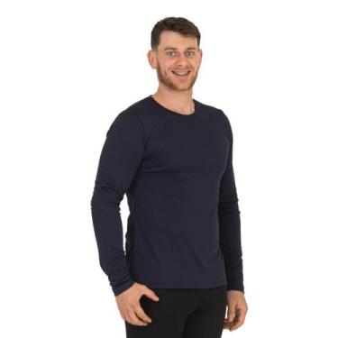 Imagem de Blusa Térmica Masculina Peluciada Segunda Pele Flanelada de Inverno P-
