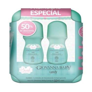 Imagem de Kit Giovanna Baby Desodorante com 2 Roll-on Candy 50ml