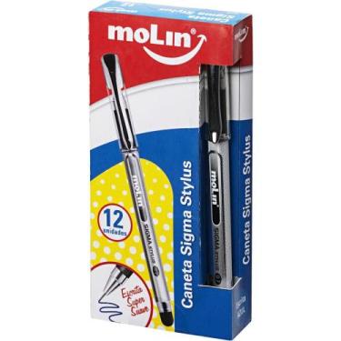 Imagem de Caneta Esferográfica Sigma STYLUS 0.7MM Azul - Caixa com 12 Unidades -