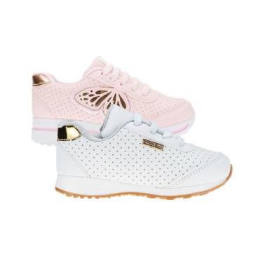 Imagem de Sapato Infantil Feminino Menina - KIT 2 PARES Tam 24 ao 34 - sapatinho