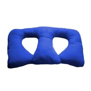 Imagem de Almofada de Amamentação Grande de Gêmeos Happy Line, Azul