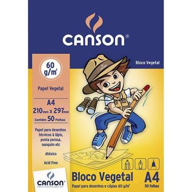 Imagem de Bloco de Papel Vegetal A4 Canson 60g - CANSON DO BRASIL