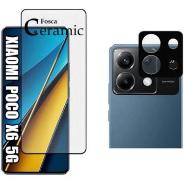 Imagem de Kit Película Fosca + Película Câmera Traseira para Xiaomi Poco X6 5G -