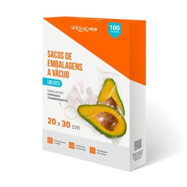 Imagem de Embalagem a Vácuo Transparente Gofrada 20x30cm Caixa c/100 - Selovac