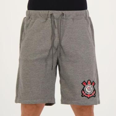 Imagem de Bermuda Corinthians Moletom Matlock Chumbo Mescla - Spr, P