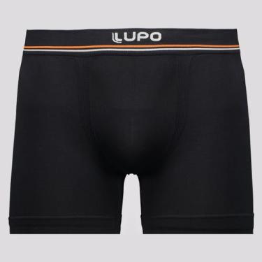 Imagem de Cueca Boxer Lupo Microfibra Seamless Preta, P