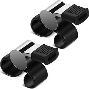 Imagem de Kathfly Apito de 2 peças, apito oficial de hóquei, apito de árbitro de futebol, apito de mão metálico alto esportivo com manga de borracha para treinadores policiais árbitros