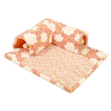 Imagem de Bothyi Túnel de gato e brinquedo cama jogando cabana com bola interction Kitty Lightweight Training Cat Activity Center para Chinchilas Indoor, M Size Pink