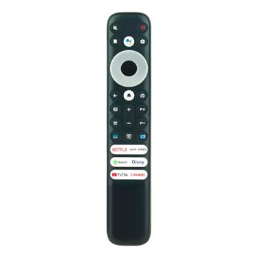 Imagem de Controle remoto de voz de substituição RC902V compatível com TCL Google TV 55Q650G 65S546 50P735 75S546 75X925 75R646 75S446 32S350G 85Q750G 55C635 65Q750G 75Q750G QM8500 G 85S446 43P735 65X925 43C635