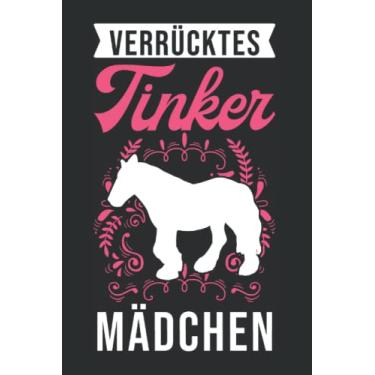 Imagem de Tinker Notizbuch: Verrücktes Tinker Mädchen Irish Tinker / 6x9 Zoll / 120 karierte Seiten Seiten