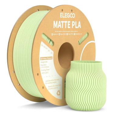 Imagem de Filamento para impressora 3D ELEGOO Matte PLA Verde Menta 1,75 mm 1 kg