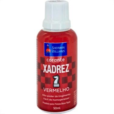 Imagem de Corante Para Tinta Xadrez Vermelho (50Ml) - Kit C/12 Pecas - SHERWIN W