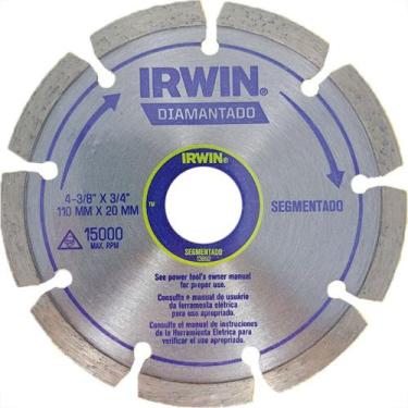 Imagem de Disco Diamantado Irwin Segmentado 110Mm X 20Mm - 13892 - Kit C/5 Pecas