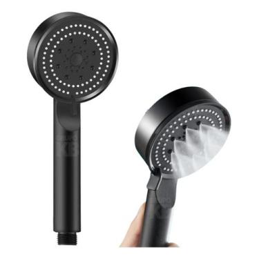 Imagem de Ducha Chuveiro Lavatório De Alta Pressão Com 5 Modos De Jato Cor Preto