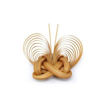 Imagem de WEEMYY Broche de borboleta de bambu tecido à mão - Acessório para vestidos femininos, chapéus, bolsas - Presente de joia fofa para casamentos, festivais (1 peça), Regular, Madeira, Sem Pedra Preciosa