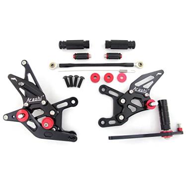 Imagem de Traseiros ajustáveis compatíveis com Yamaha YZF R1 2009-2014, preto