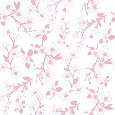 Imagem de Papel De Parede 3m Adesivo Lavável Planta Floral Delicado