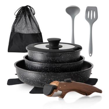 Imagem de Conjunto de utensílios de cozinha DishDelight, 10 unidades antiaderent