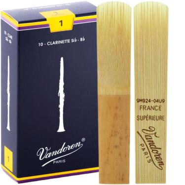 Imagem de 1 Palheta Clarinete Vandoren Tradicional 1 1,5 2 2,5 3 3,5 4