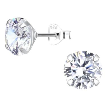 Imagem de Brinco Masculino De Prata 925 Redondo 7Mm Para Presente